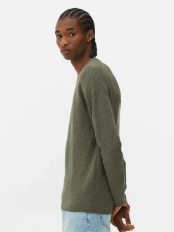 Pulls Et Gilets|Primark Pull Côtelé à Col Ras-du-cou Vert