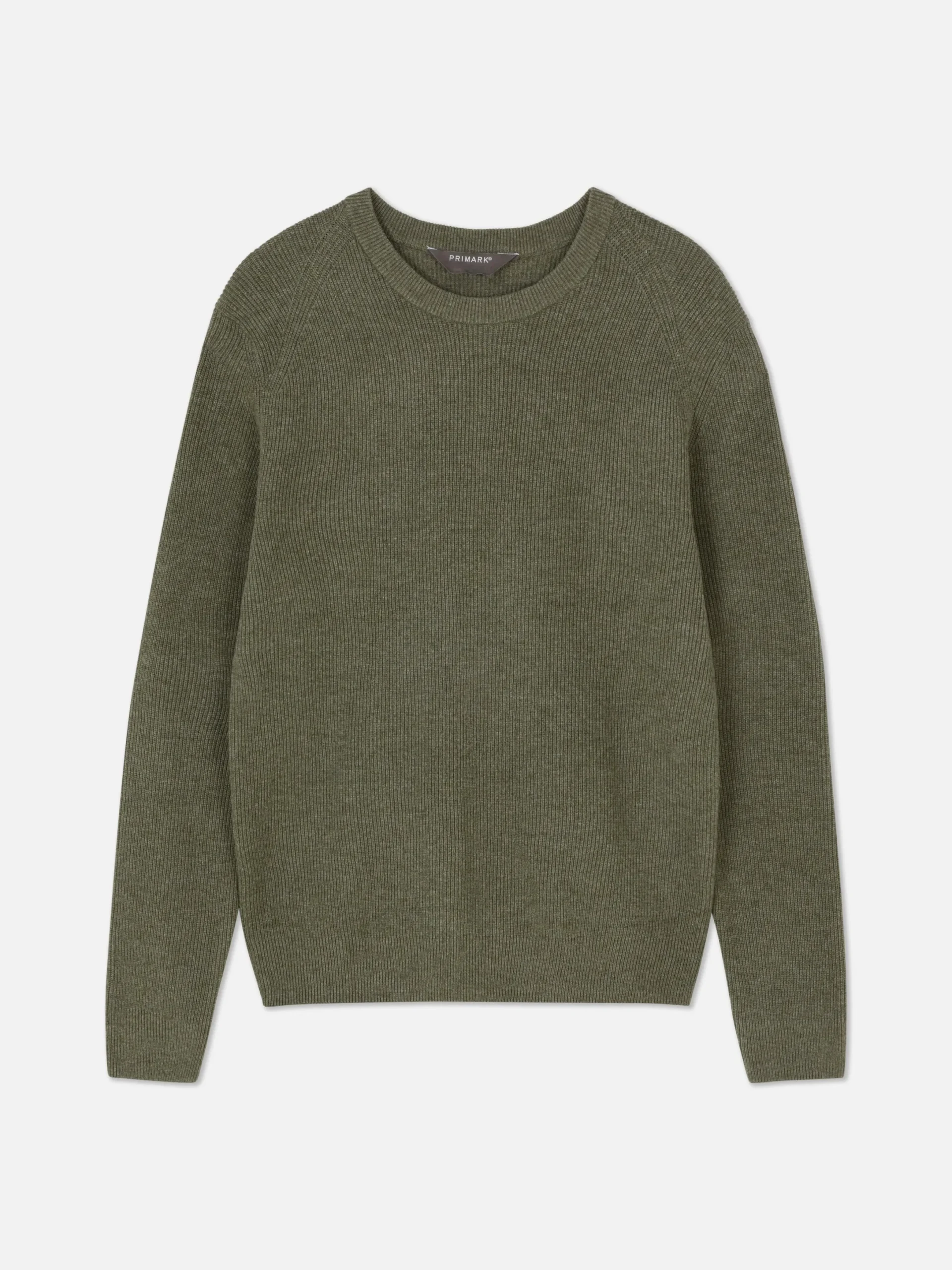 Pulls Et Gilets|Primark Pull Côtelé à Col Ras-du-cou Vert