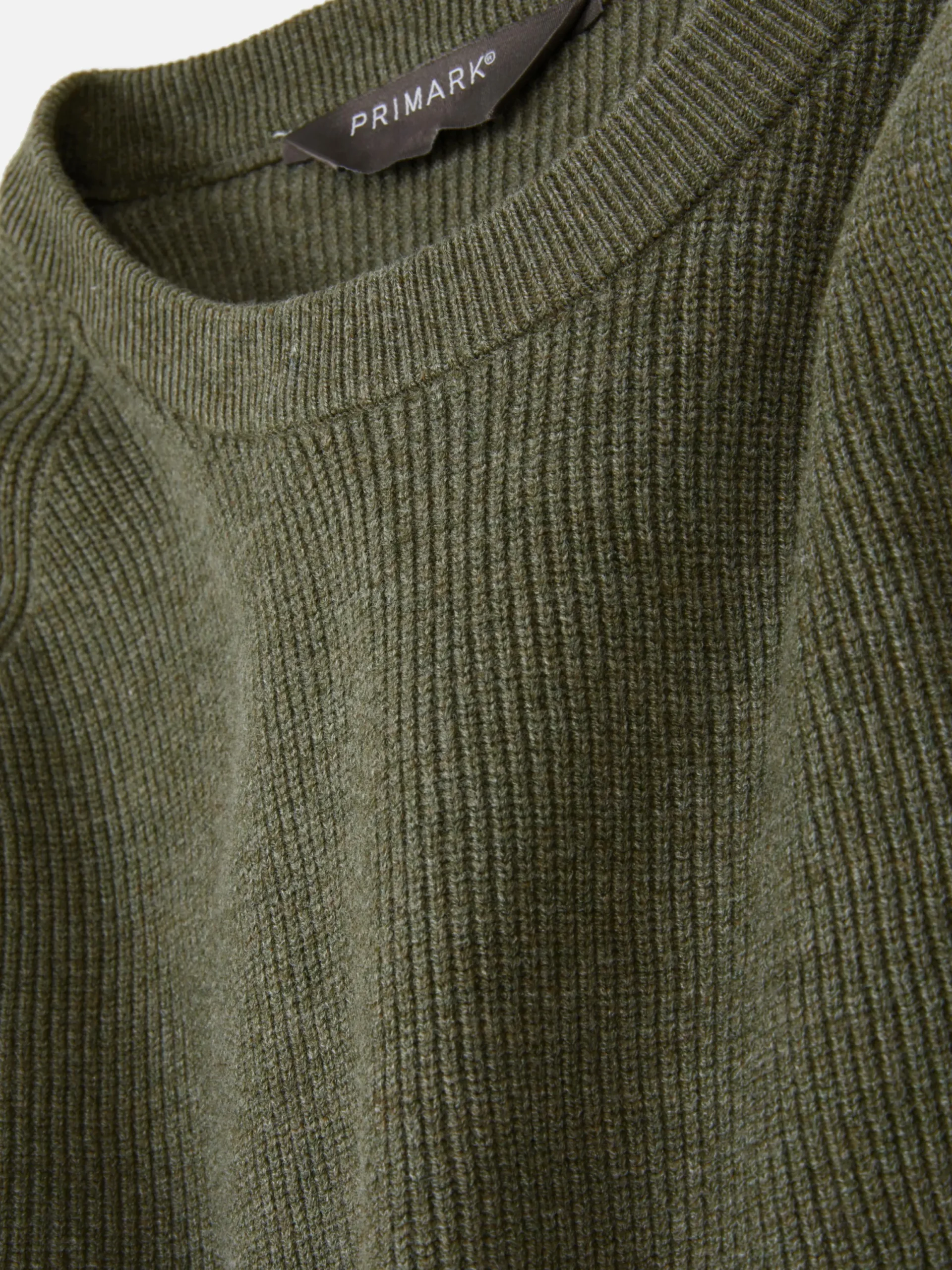 Pulls Et Gilets|Primark Pull Côtelé à Col Ras-du-cou Vert