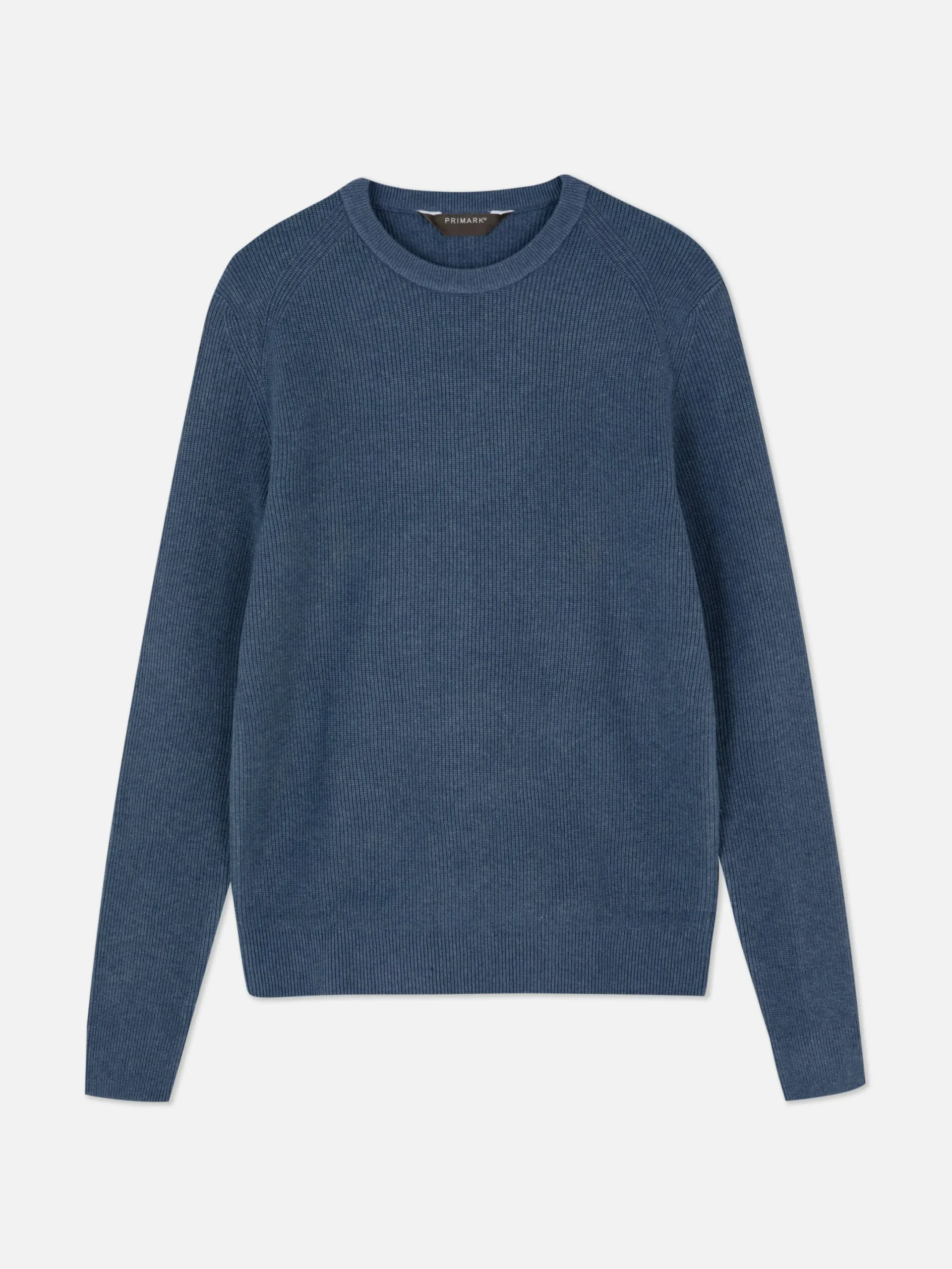 Pulls Et Gilets|Primark Pull Côtelé à Col Ras-du-cou Bleu