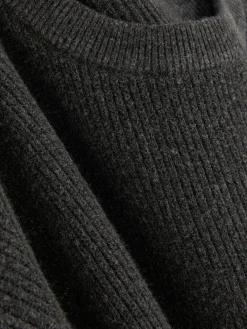 Pulls Et Gilets|Primark Pull Côtelé à Col Ras-du-cou Anthracite