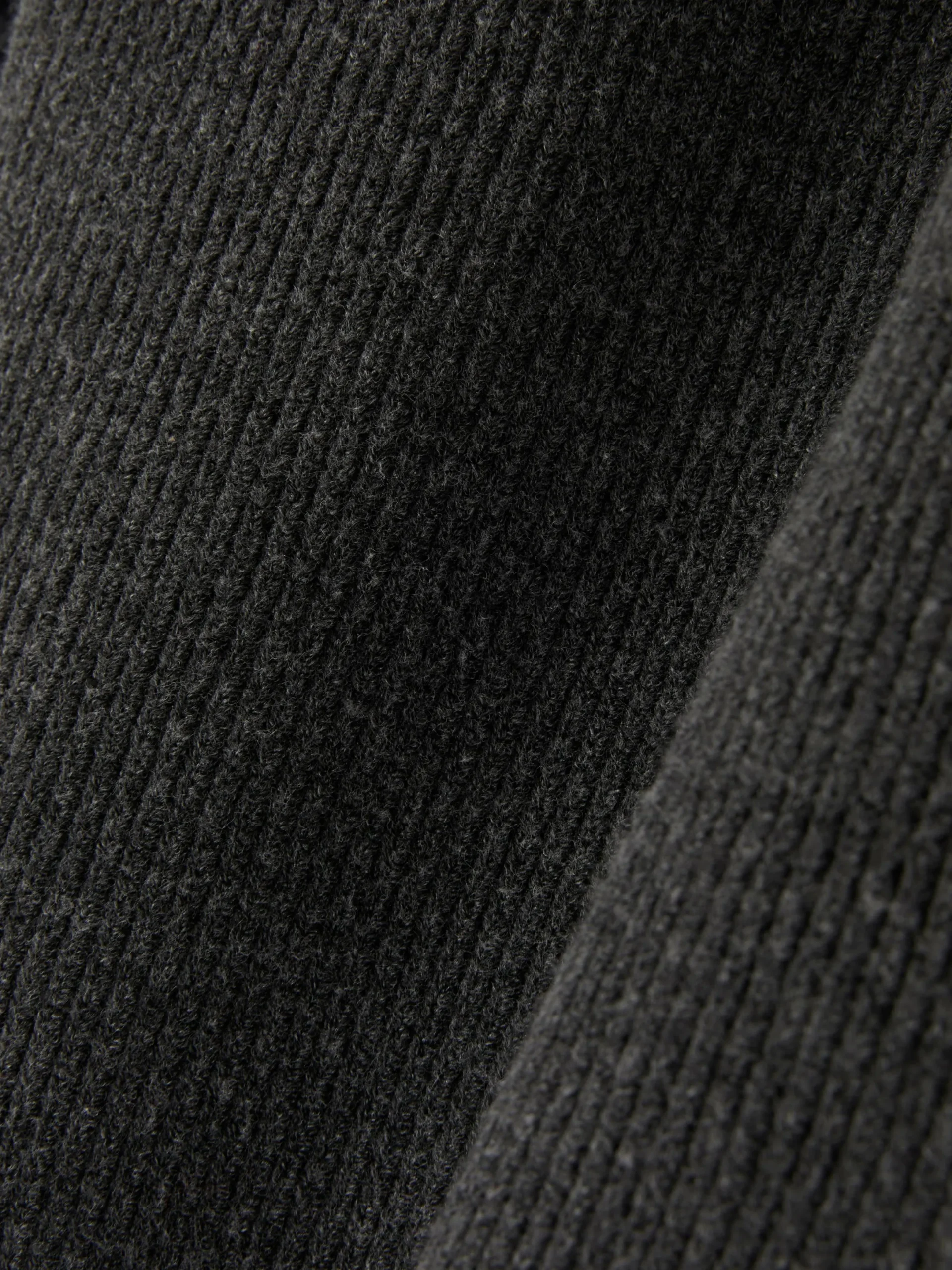 Pulls Et Gilets|Primark Pull Côtelé à Col Ras-du-cou Anthracite