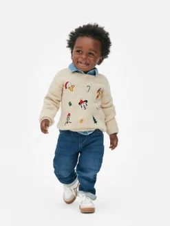 Pulls Et Gilets|Primark Pull De Noël Disney Mickey Mouse Et Ses Amis Grège