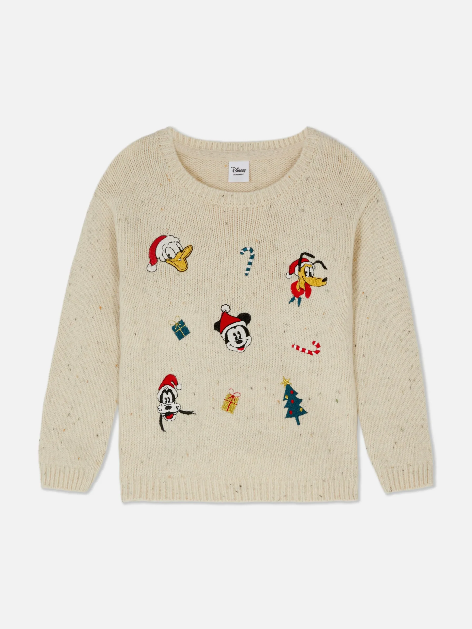 Pulls Et Gilets|Primark Pull De Noël Disney Mickey Mouse Et Ses Amis Grège