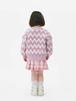 Pulls Et Gilets|Primark Pull En Maille Duveteuse à Motif Zigzag Rose