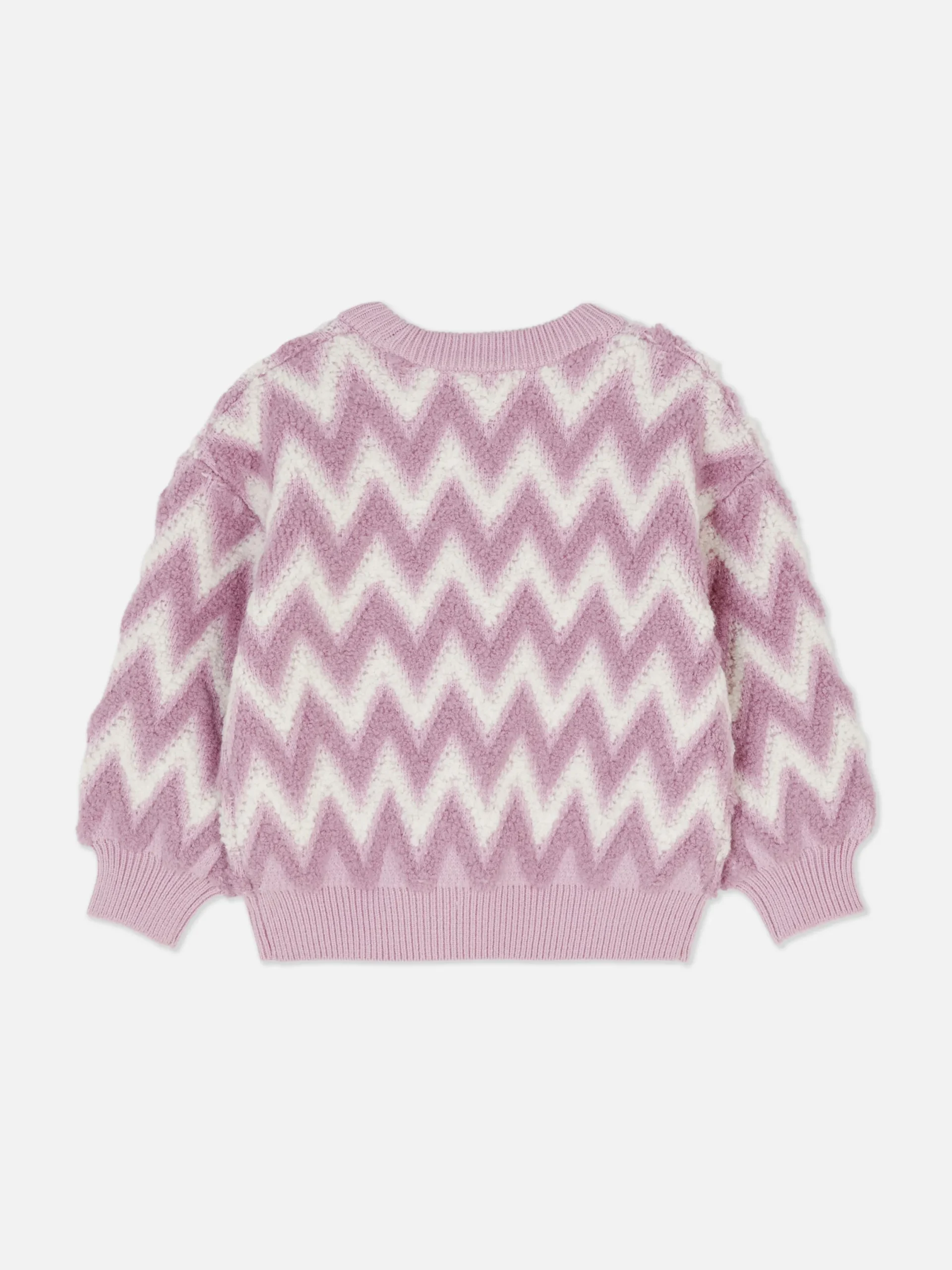 Pulls Et Gilets|Primark Pull En Maille Duveteuse à Motif Zigzag Rose
