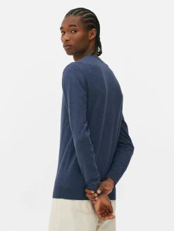 Pulls Et Gilets|Primark Pull En Maille Fine à Col Ras-du-cou Bleu