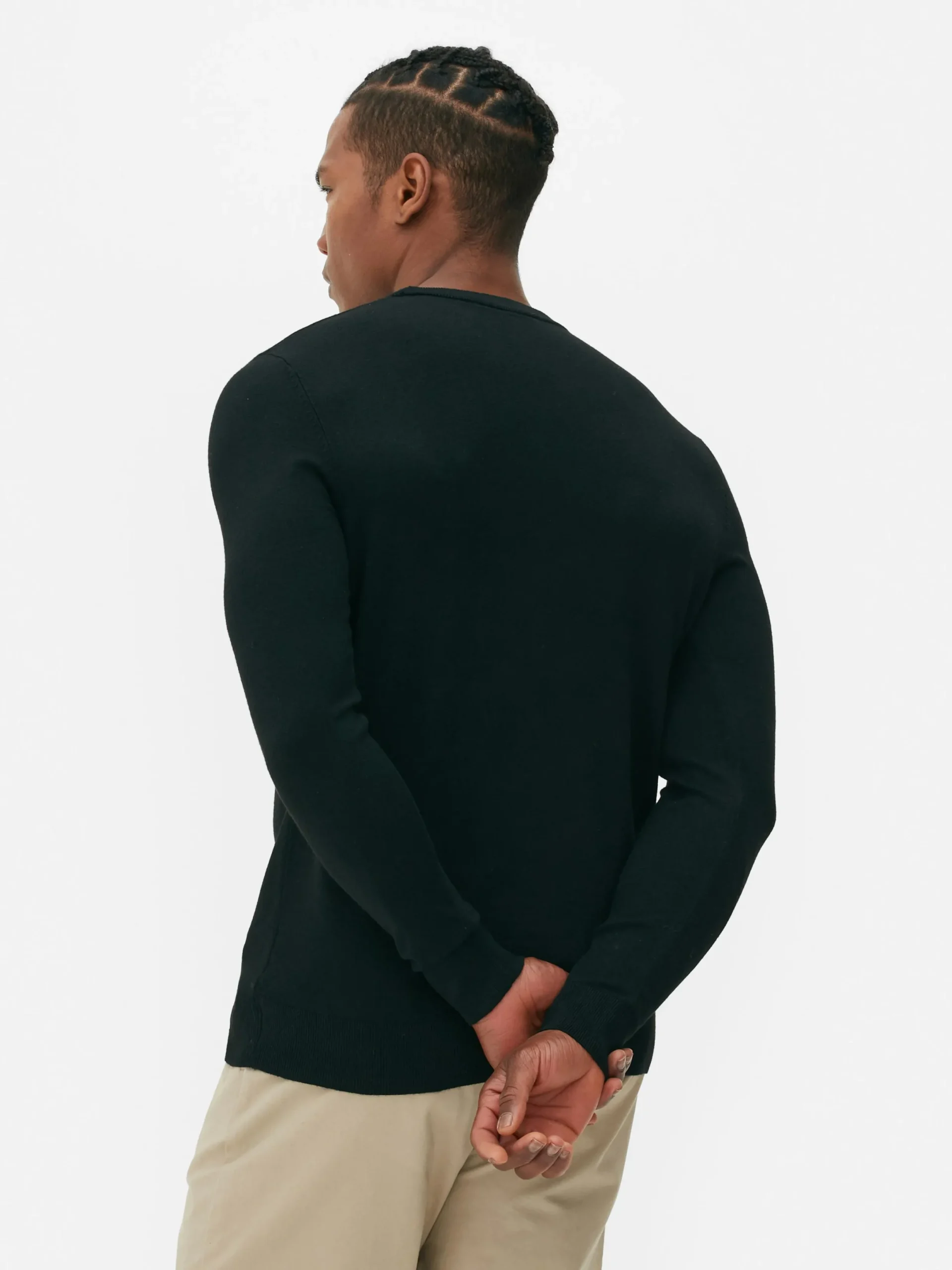 Pulls Et Gilets|Primark Pull En Maille Fine à Col Ras-du-cou Noir