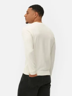 Pulls Et Gilets|Primark Pull En Maille Fine à Col Ras-du-cou Écru
