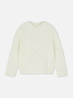 Pulls Et Gilets|Primark Pull En Maille Torsadée Écru
