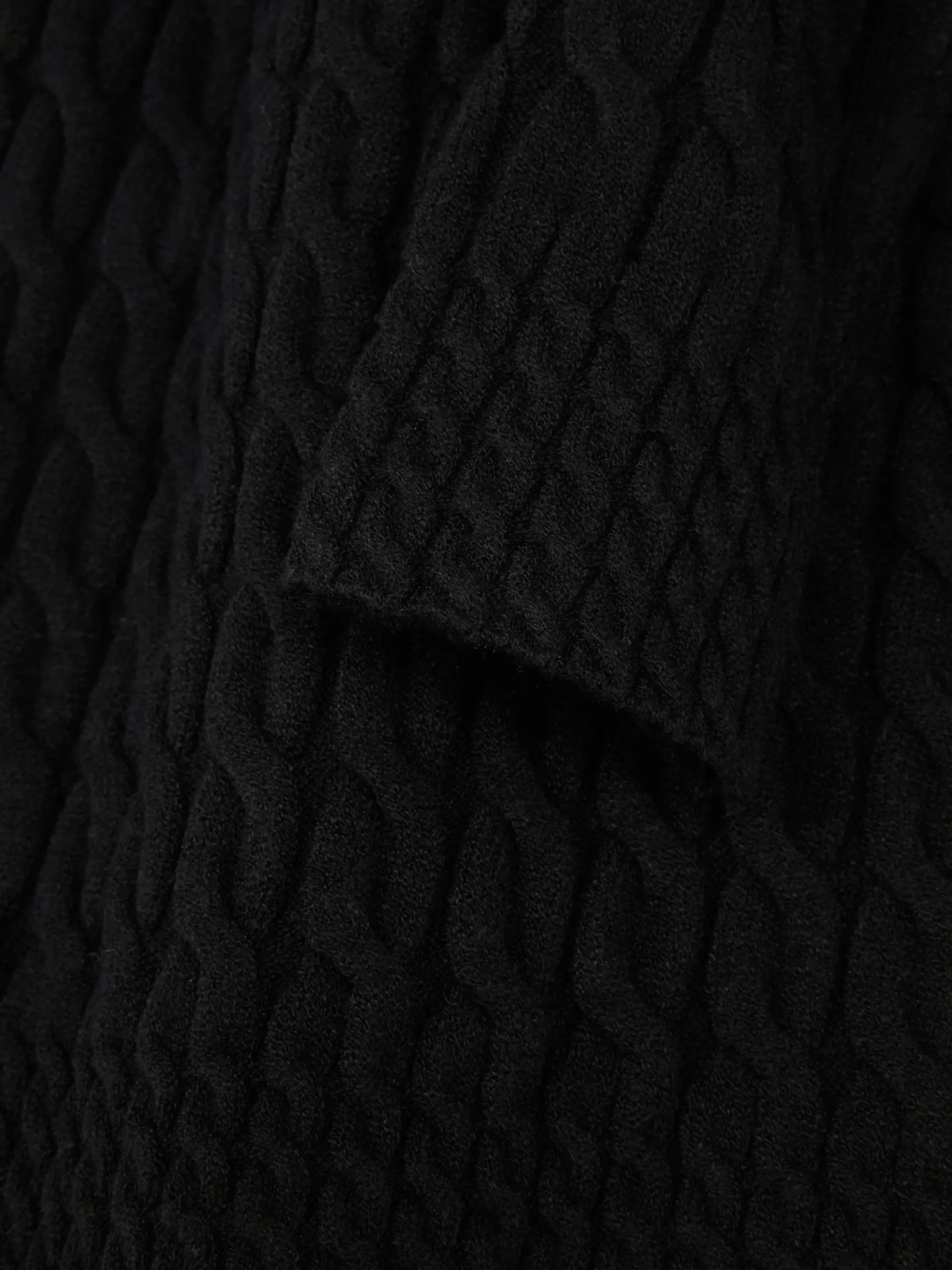 Pulls Et Gilets|Primark Pull En Maille Torsadée à Col Montant Noir