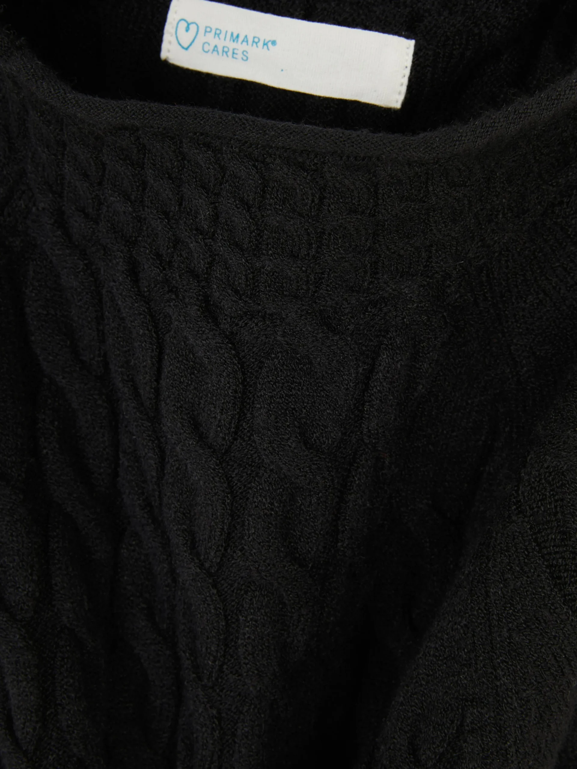 Pulls Et Gilets|Primark Pull En Maille Torsadée à Col Montant Noir