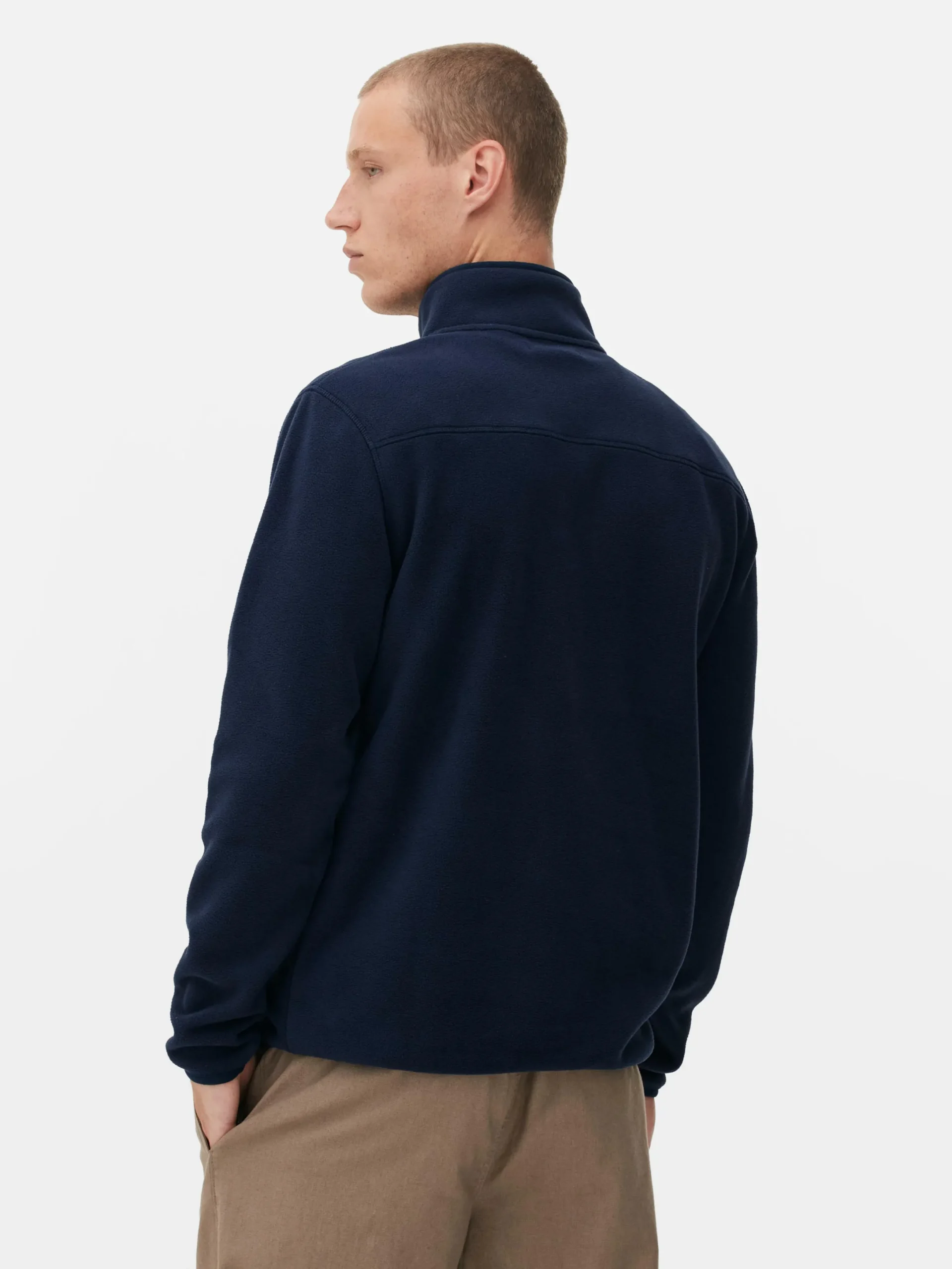Pulls Et Gilets|Sweats À Capuche Et Sweat-Shirts|Primark Pull En Molleton à Col Zippé Bleu marine