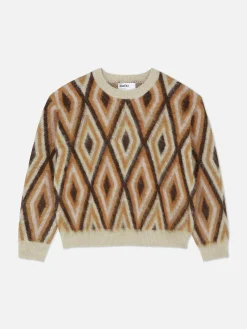 Pulls Et Gilets|Primark Pull En Tricot à Motif Losange Rita Ora Marron