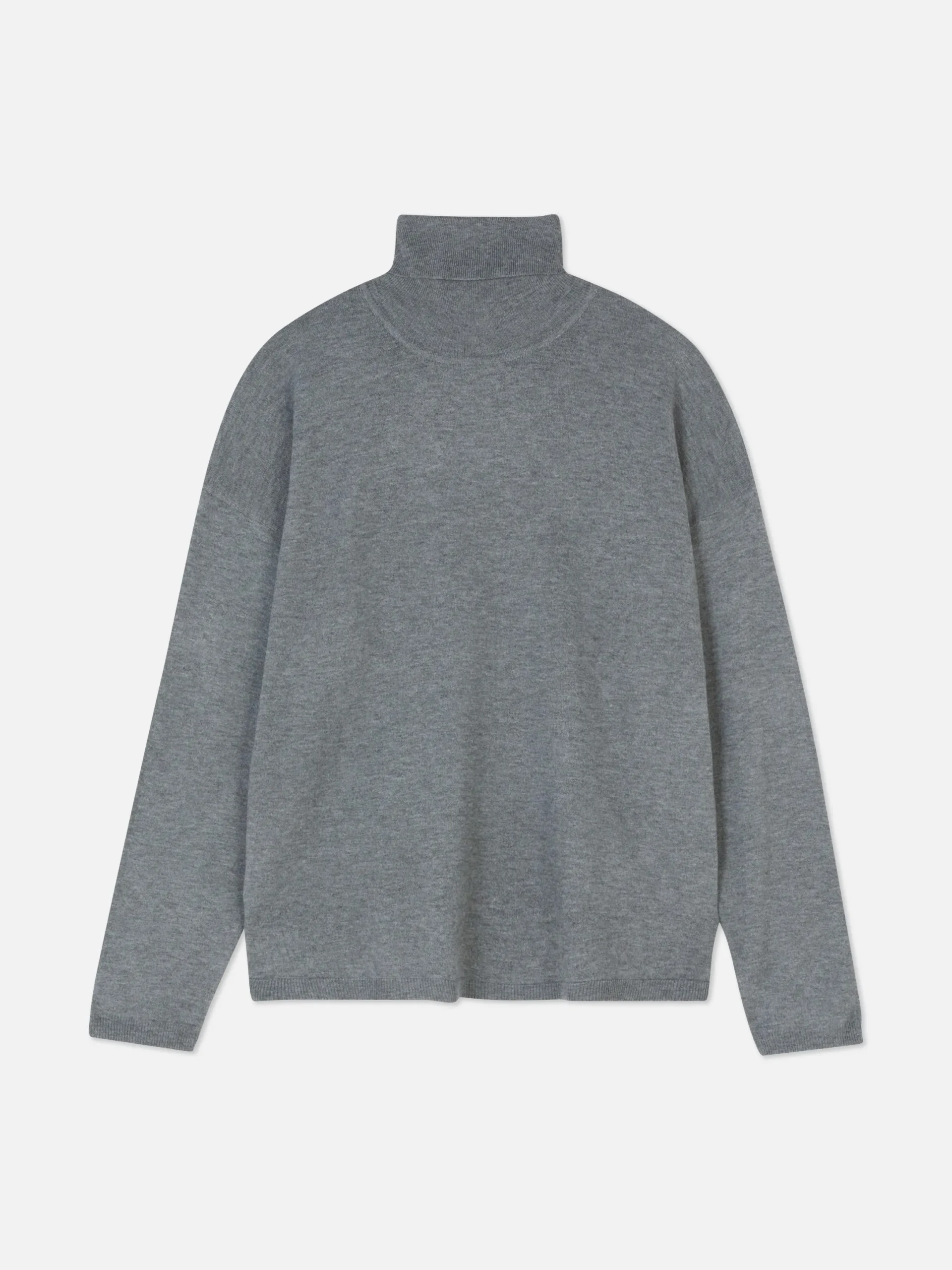 Pulls Et Gilets|Primark Pull Fine Maille à Col Roulé Gris chiné