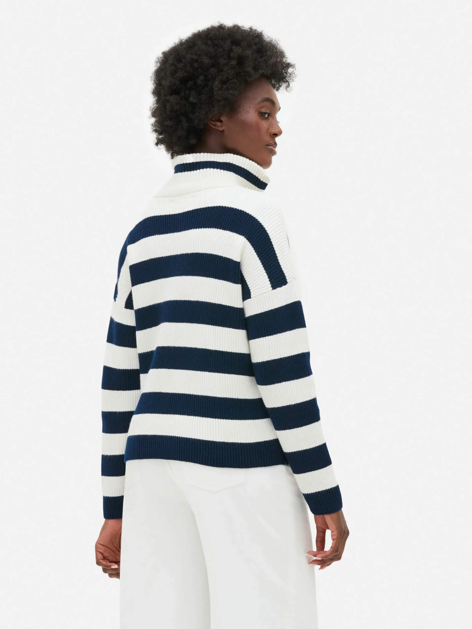 Pulls Et Gilets|Primark Pull Tricoté à Encolure Zippée Bleu marine