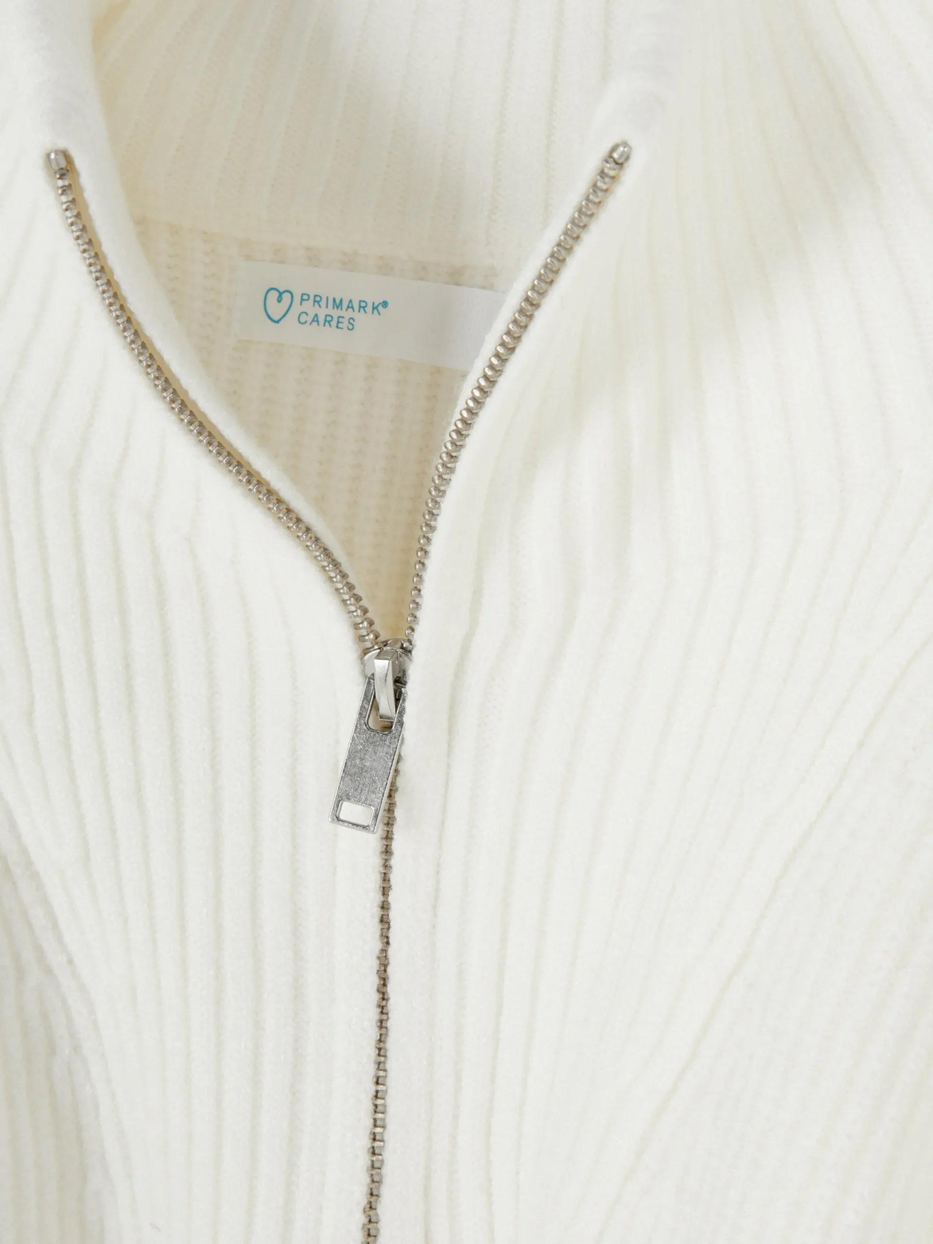 Pulls Et Gilets|Primark Pull Tricoté à Encolure Zippée Blanc
