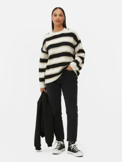 Pulls Et Gilets|Primark Pull Tricoté Avec Manches à Revers Beige