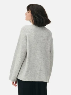 Pulls Et Gilets|Primark Pull Tricoté Avec Manches à Revers Gris