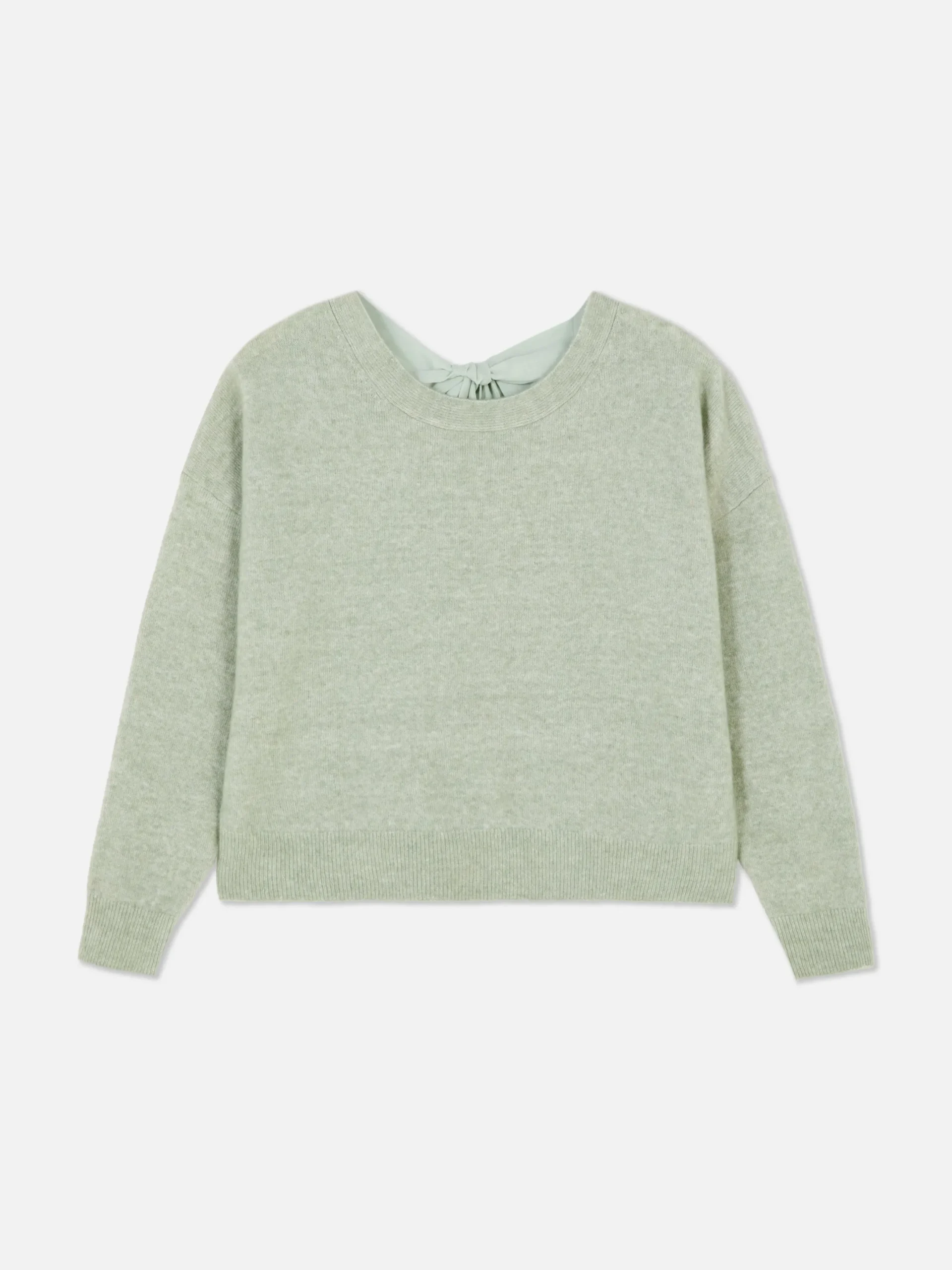 Pulls Et Gilets|Primark Pull Tricoté Avec Nœud Dans Le Dos Vert