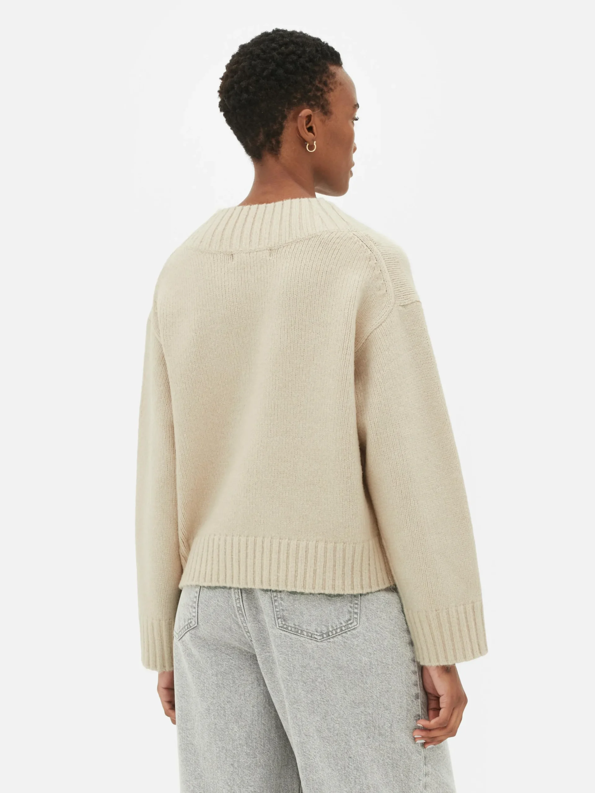 Pulls Et Gilets|Primark Pull Tricoté épais à Col En V Écru