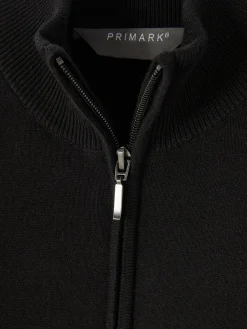 Pulls Et Gilets|Primark Pull Tricoté Semi-zippé Noir