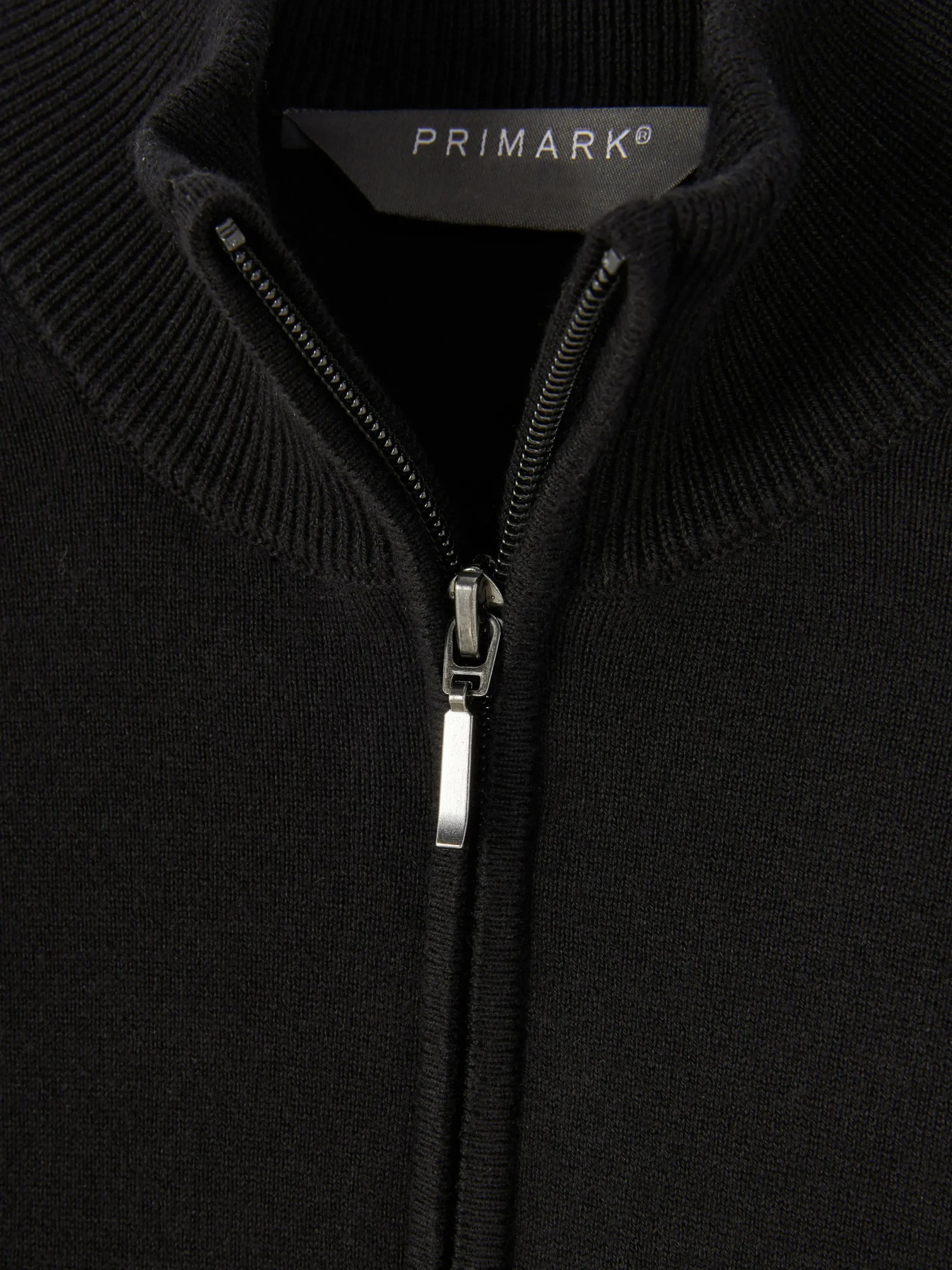 Pulls Et Gilets|Primark Pull Tricoté Semi-zippé Noir