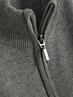 Pulls Et Gilets|Primark Pull Tricoté Semi-zippé Gris