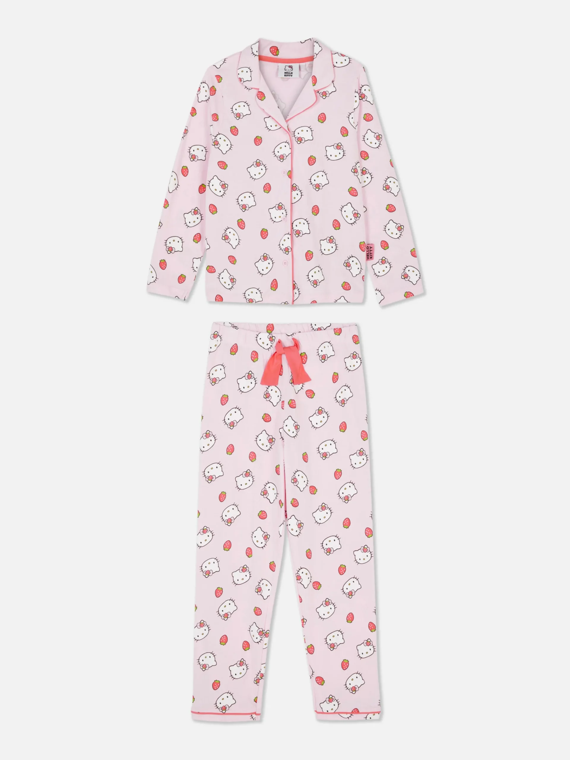 Pyjamas Et Vêtements De Nuit|Primark Pyjama à Manches Longues Hello Kitty Rose