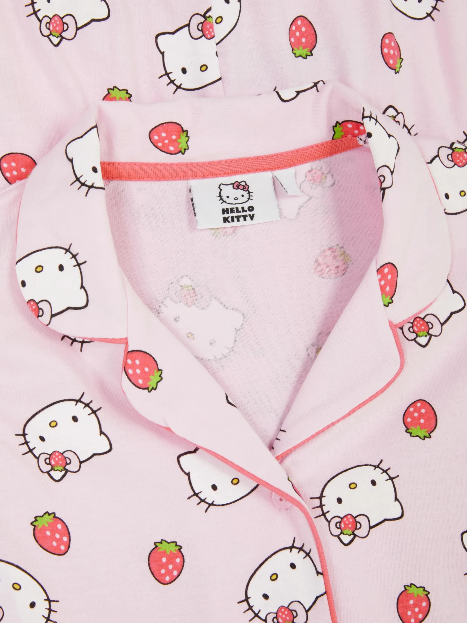 Pyjamas Et Vêtements De Nuit|Primark Pyjama à Manches Longues Hello Kitty Rose