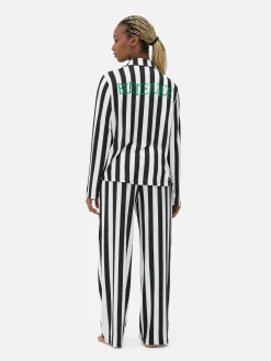 Beetlejuice|Tout Halloween|Primark Pyjama à Rayures Beetlejuice Noir/Blanc