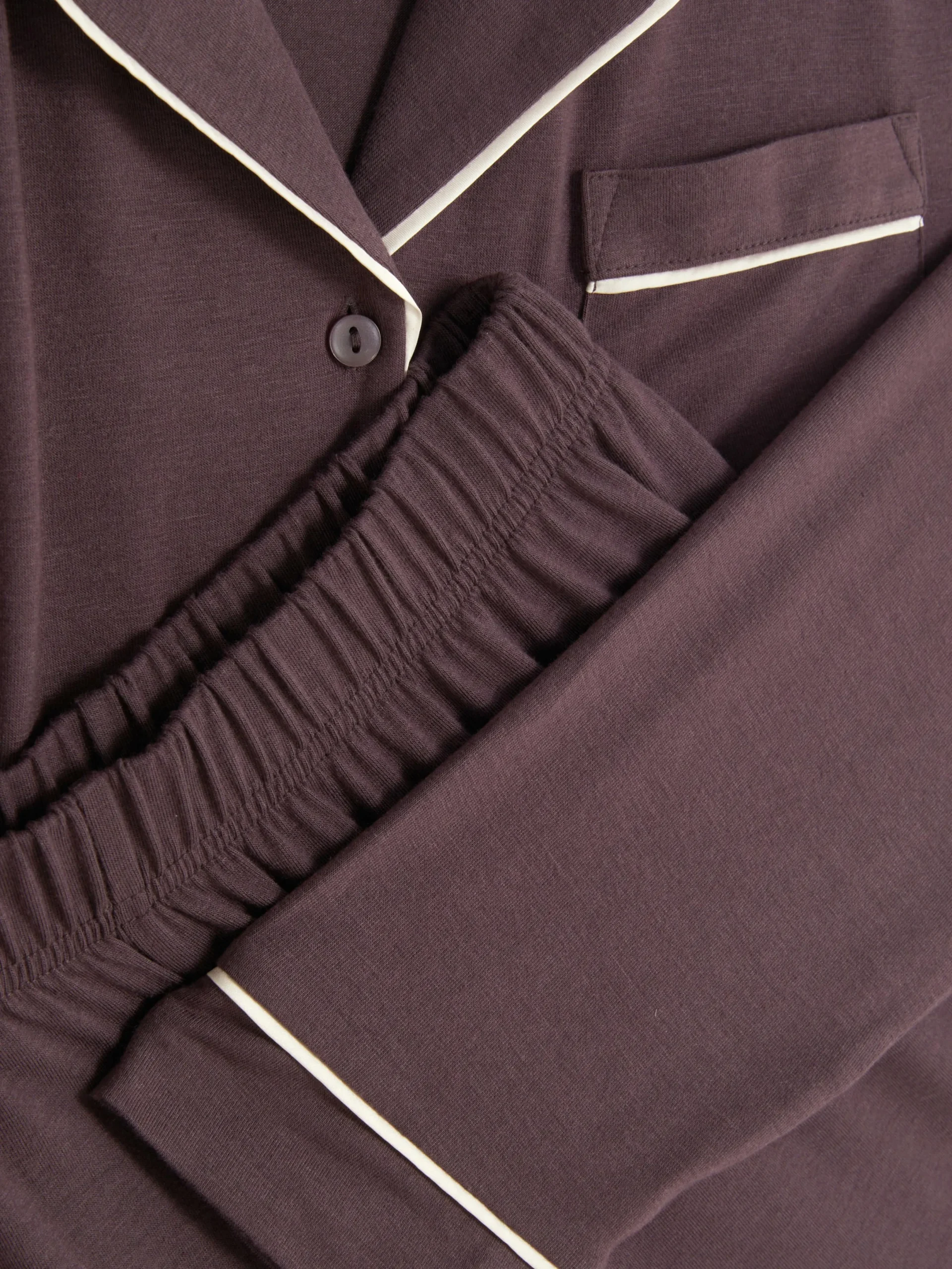Ensembles Pyjamas|Primark Pyjama Boyfriend En Jersey à Manches Longues Figue