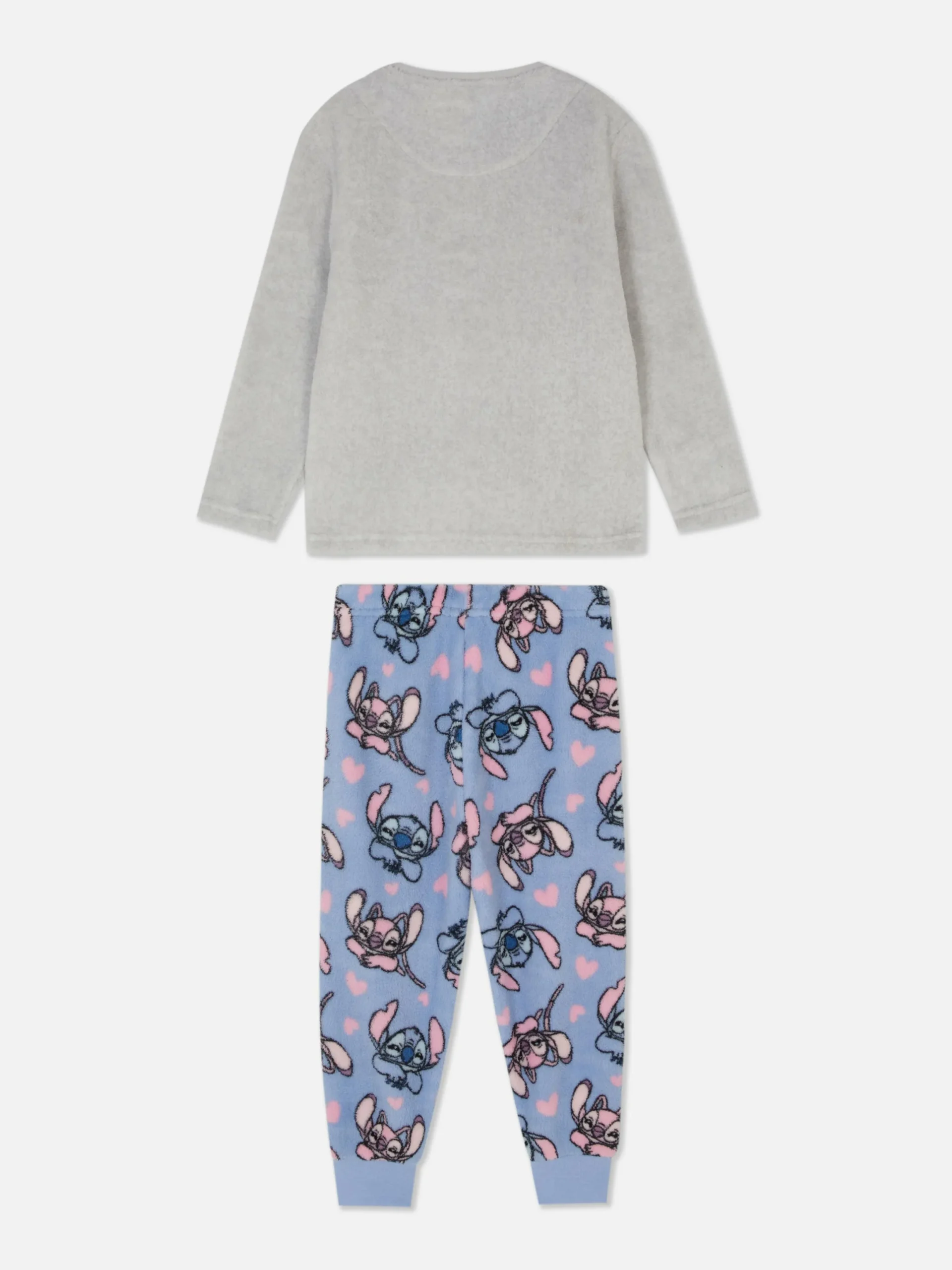Pyjamas Et Vêtements De Nuit|Primark Pyjama Confortable Disney Stitch & Angel Pour Fille Gris chiné