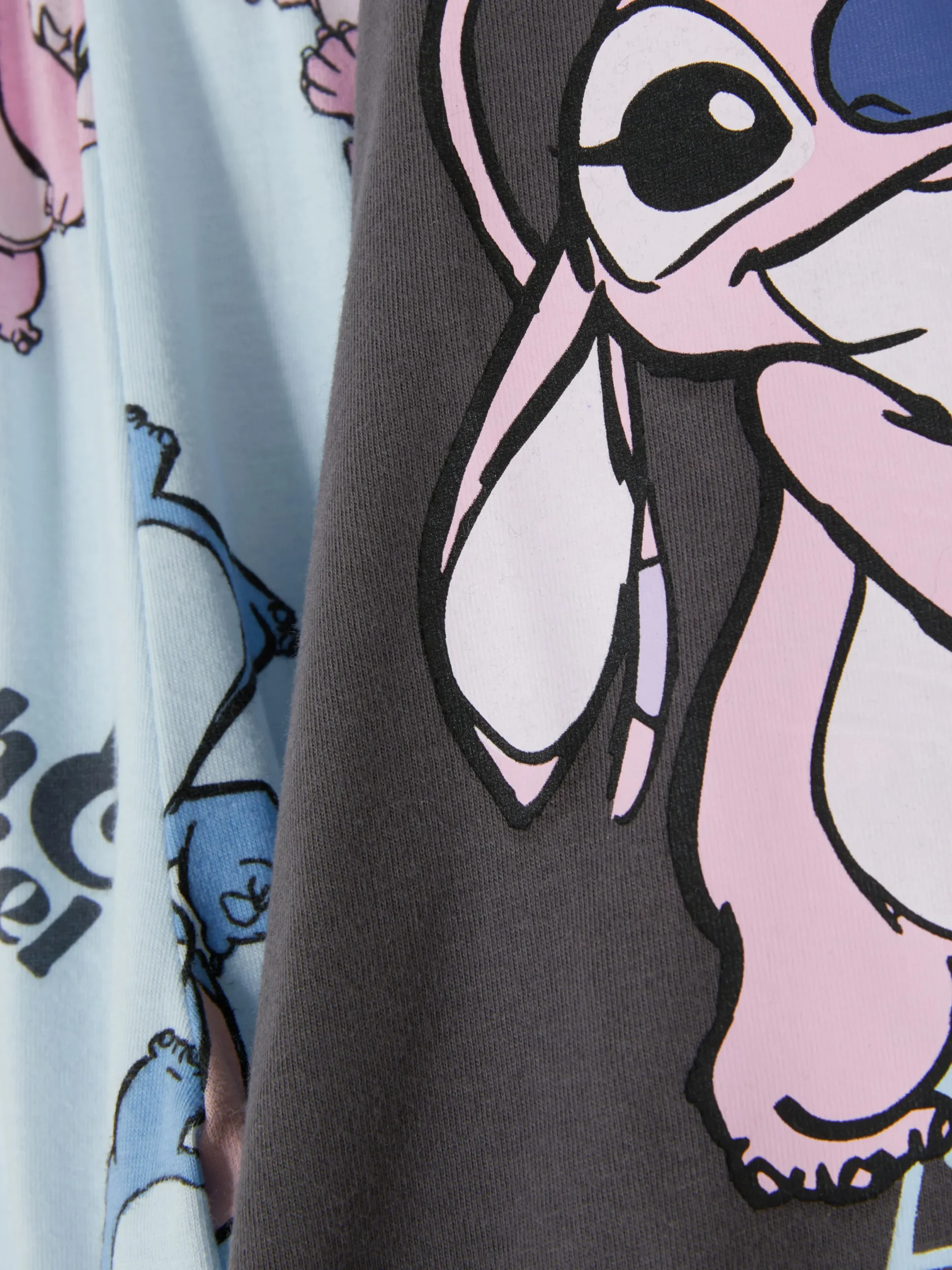 Ensembles Pyjamas|Primark Pyjama Disney Lilo & Stitch Angel Anthracite