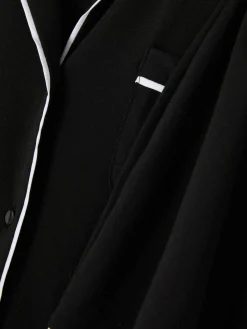 Ensembles Pyjamas|Primark Pyjama En Jersey à Manches Courtes Noir
