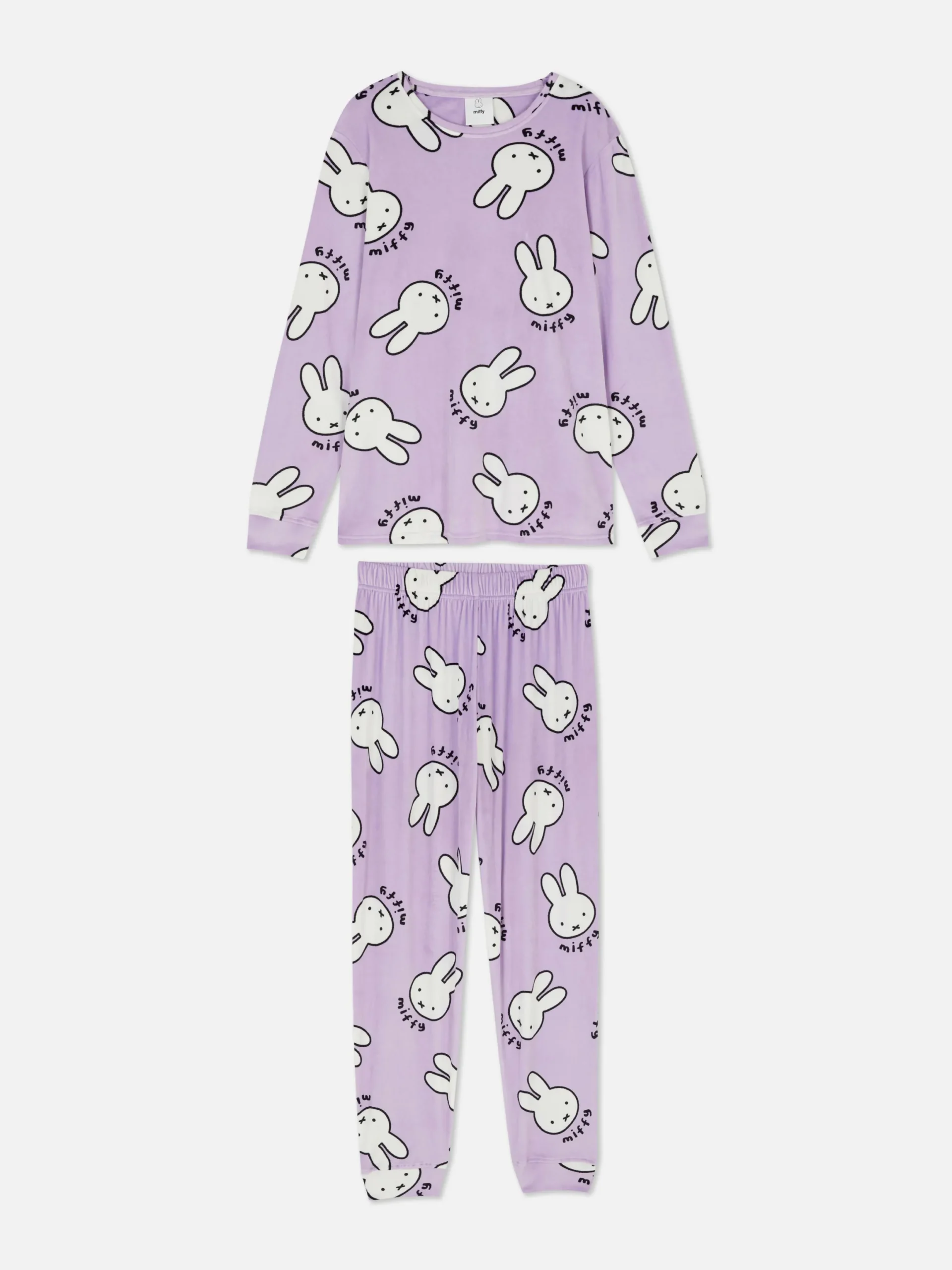Ensembles Pyjamas|Primark Pyjama En Molleton à Manches Longues Miffy Lilas