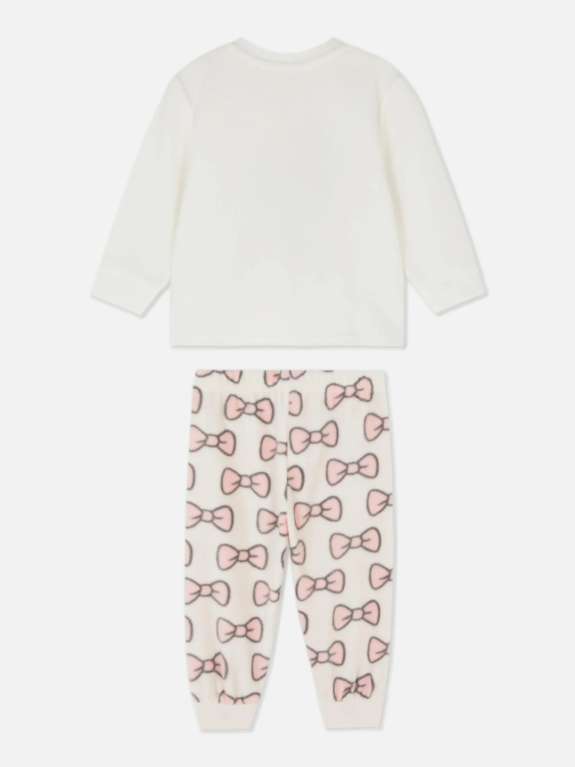 Pyjamas Et Vêtements De Nuit|Primark Pyjama En Molleton à Manches Longues Disney Les Aristochats Marie Écru