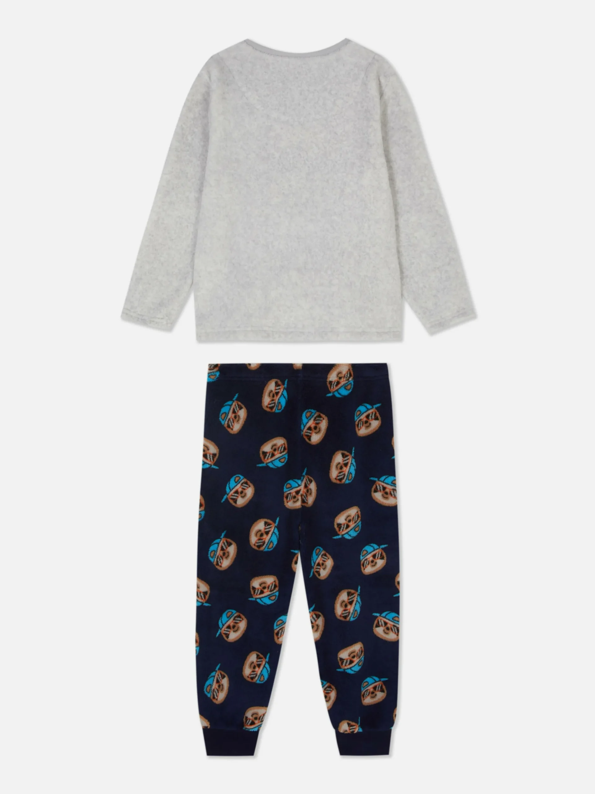 Pyjamas Et Vêtements De Nuit|Primark Pyjama En Molleton à Motif Paresseux Gris