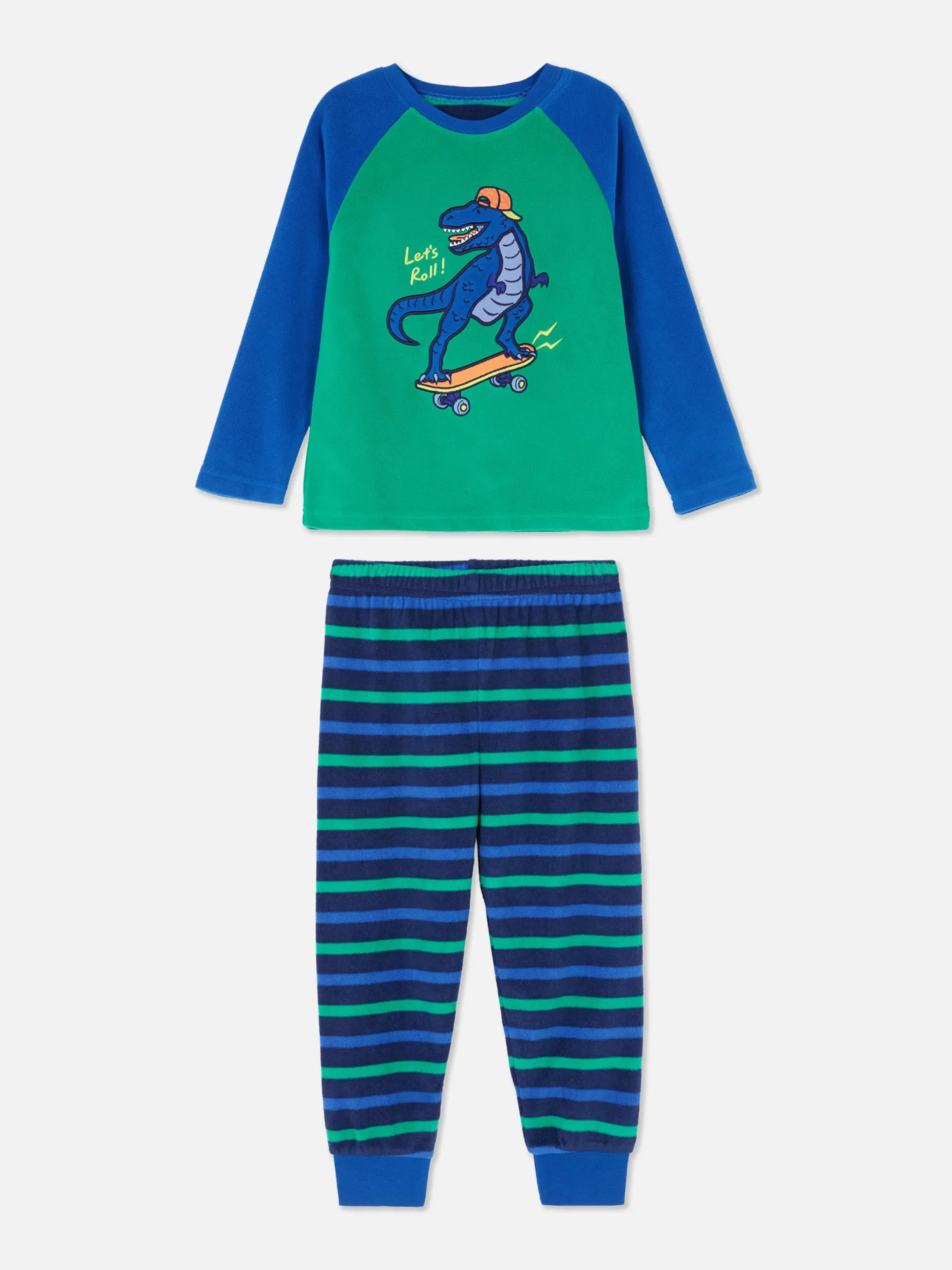 Pyjamas Et Vêtements De Nuit|Primark Pyjama En Molleton Dinosaure Vert