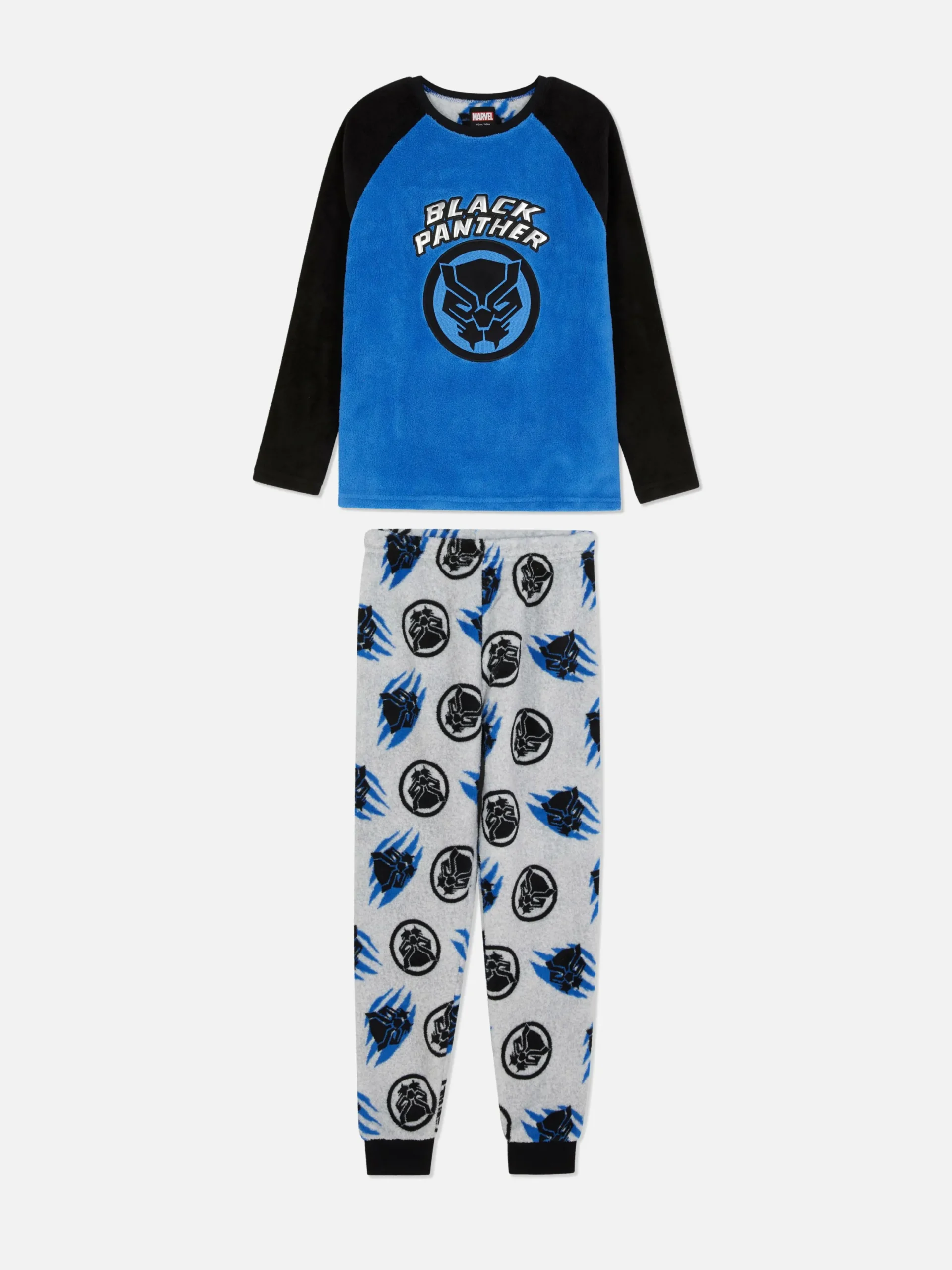 Pyjamas Et Vêtements De Nuit|Primark Pyjama En Molleton Marvel Black Panther Bleu