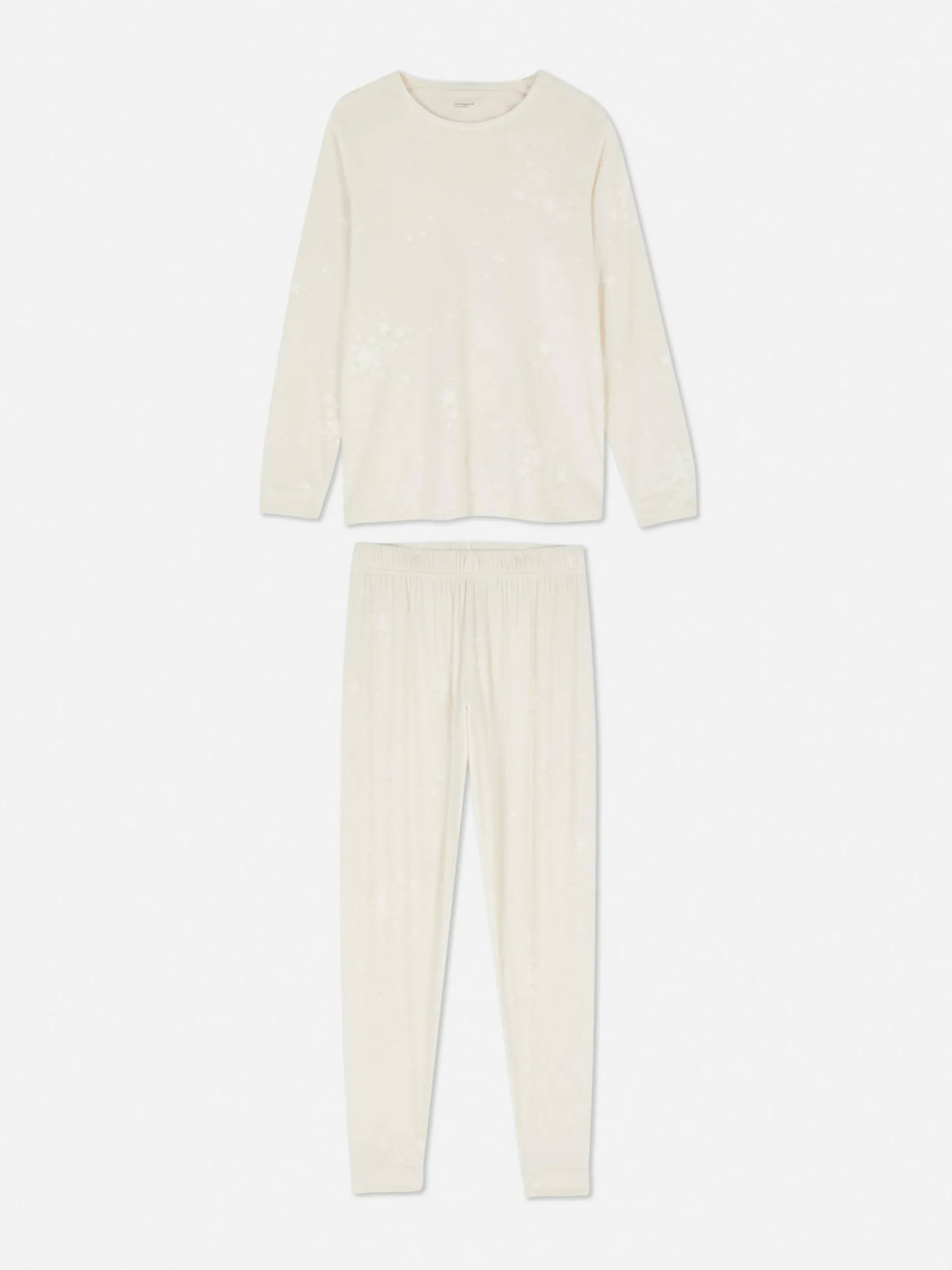 Ensembles Pyjamas|Primark Pyjama En Tissu Minky Duveteux Ivoire