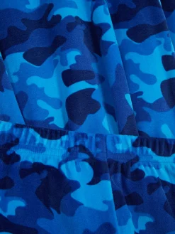 Pyjamas Et Vêtements De Nuit|Primark Pyjama En Velours à Motif Camouflage Bleu