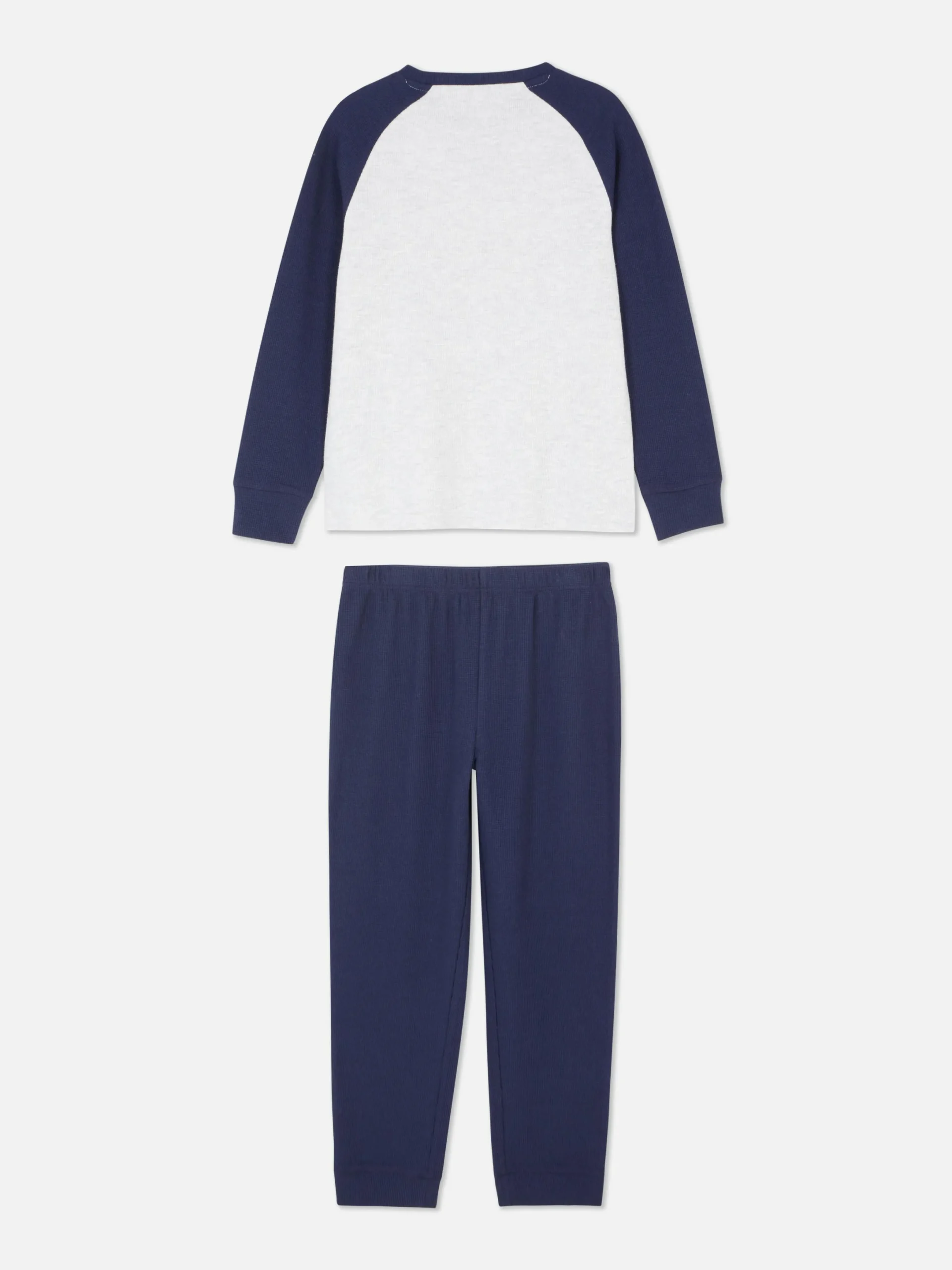 Pyjamas Et Vêtements De Nuit|Primark Pyjama Long Gaufré Bleu marine