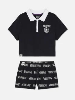 Tout Halloween|Ensembles Pyjamas|Primark Pyjama Short Mercredi Addams Noir