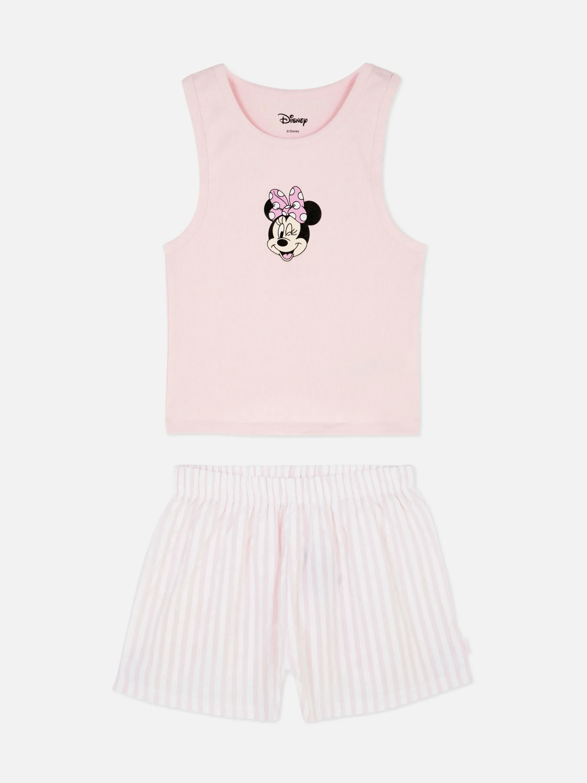 Ensembles Pyjamas|Primark Pyjama Short Personnage Disney Rose clair