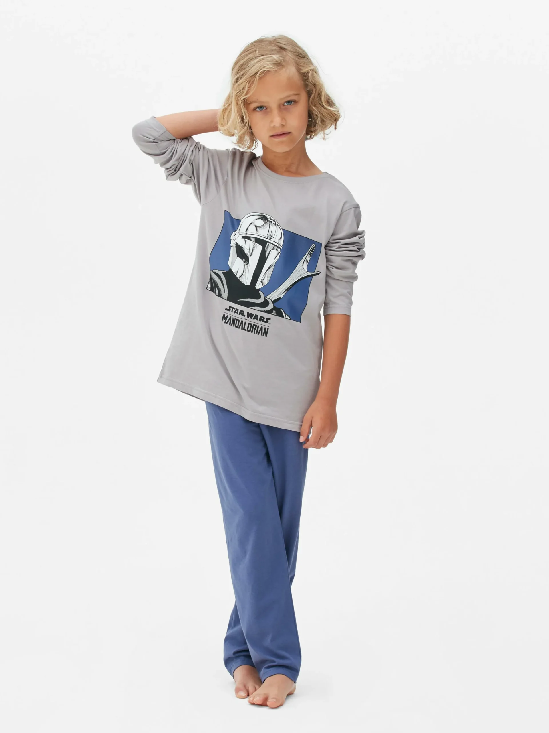 Pyjamas Et Vêtements De Nuit|Primark Pyjama Star Wars The Mandalorian Gris