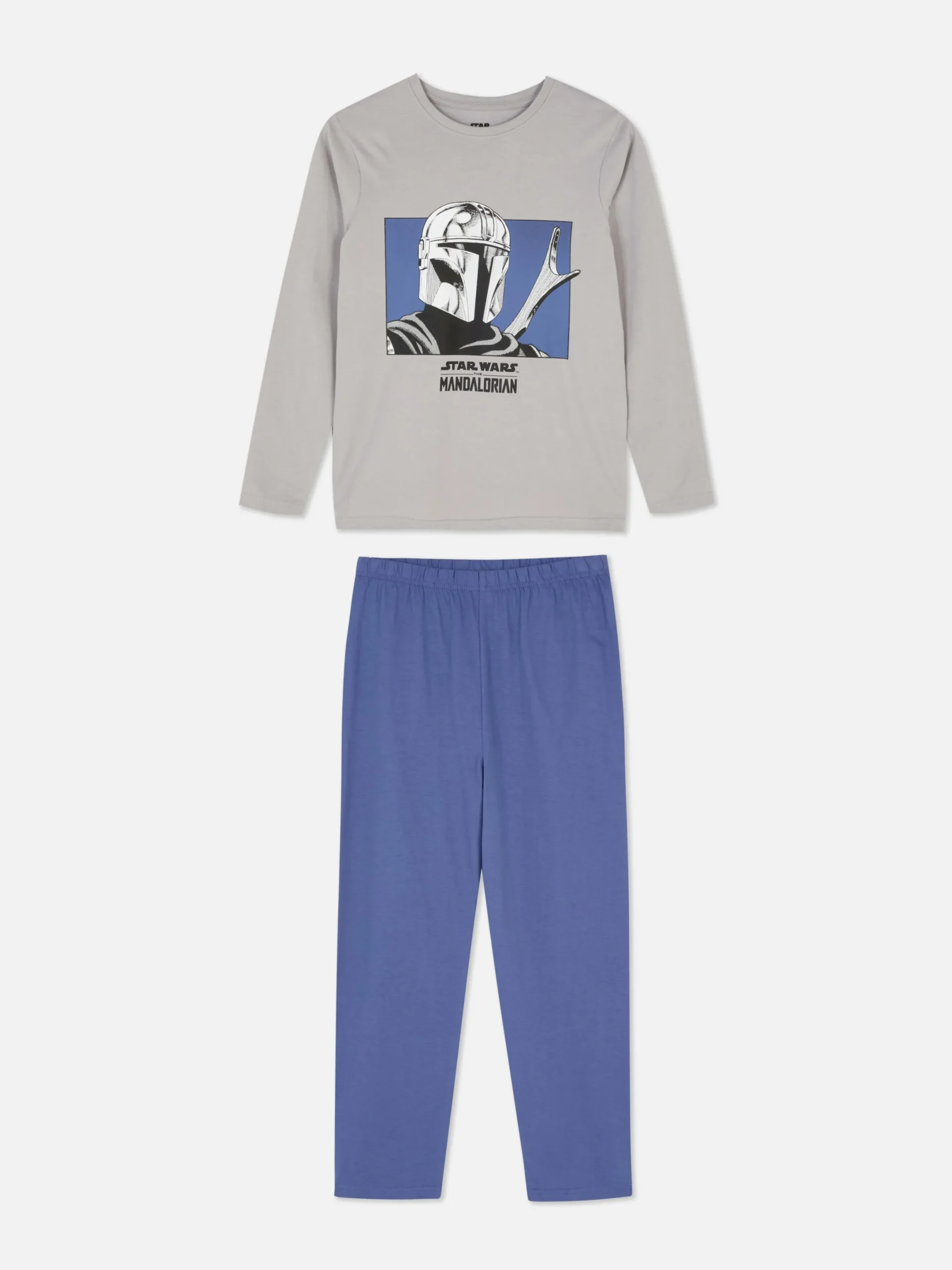 Pyjamas Et Vêtements De Nuit|Primark Pyjama Star Wars The Mandalorian Gris