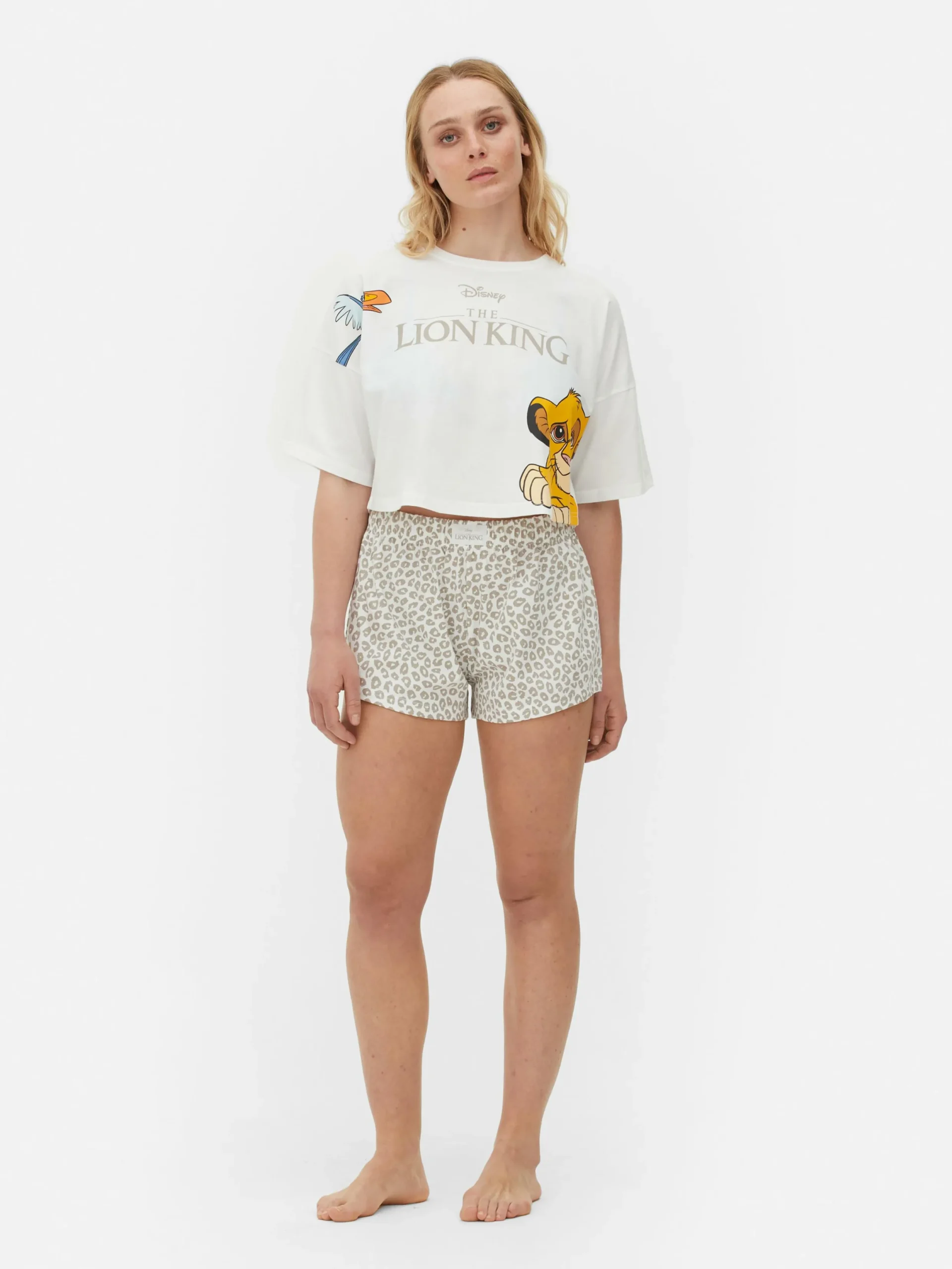 Ensembles Pyjamas|Primark Pyjama T-shirt Court Disney Le Roi Lion Ivoire