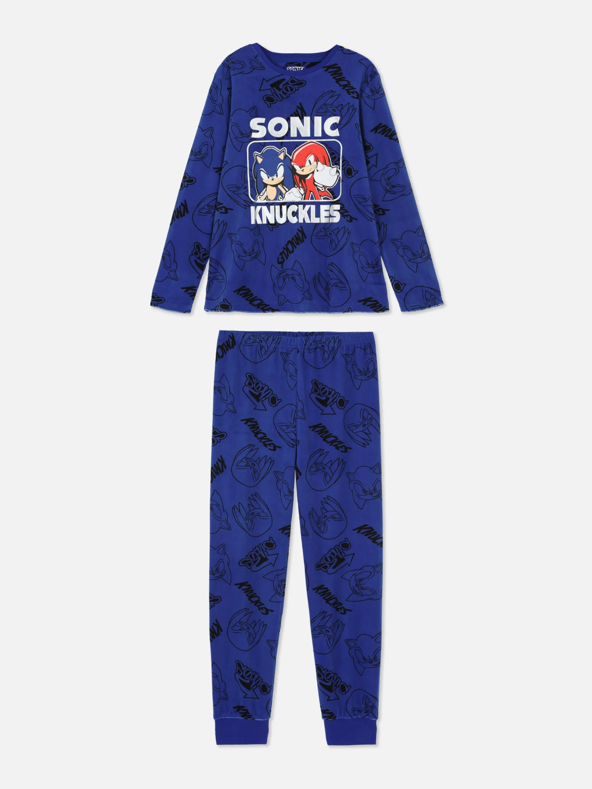 Pyjamas Et Vêtements De Nuit|Primark Pyjama T-shirt Et Bas Sonic Le Hérisson Bleu