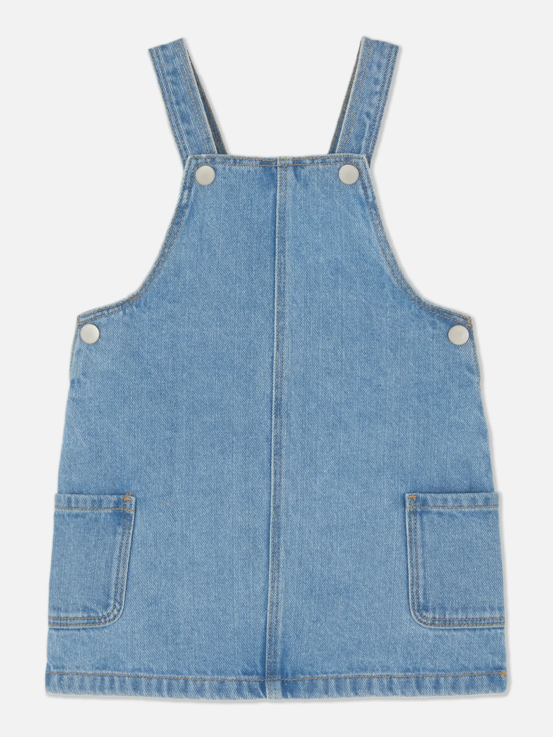 Robes Et Jupes|Primark Robe Chasuble En Denim Bleu clair